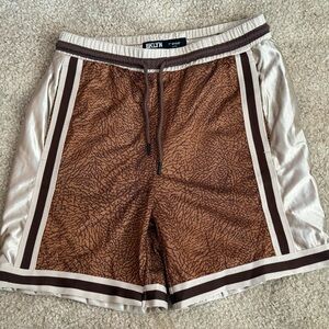 Men's Athletic Shorts - Brown
